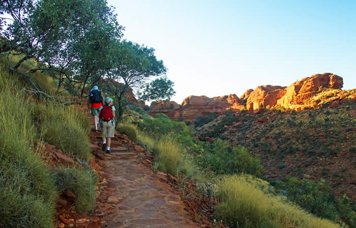 Walking around Kings Canyon. Photo by Narelle Jensen